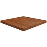 vidaXL Četvrtasta stolna ploča tamnosmeđa 70x70x4 cm tretirani hrast | shoptok.hr
