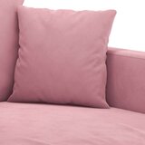  Sedežna garnitura 3-delna z blazinami roza žamet | Shoptok.si