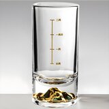IZMAEL Kristalni kozarec z merico - Zlata / 100ml Cene