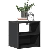  Zidni noćni ormarić crni 40x31x39,5 cm Crna | Shoptok.si