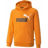 Puma ESS + 2 COL BIG LOGO HOODIE FL B Majica za dječake, narančasta, veličina