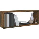  Kockaste zidne police 2 kom dimljeni hrast 60x15x23 cm drvene | Eponuda.ba