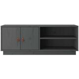 TV omarica siva 105x34x40 cm trdna borovina, (20730111) | Shoptok.si