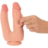 Nature Skin Realističen dvojni dildo s priseskom (R5006341) | Shoptok.si