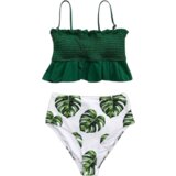  ženski dvodelni kupaći D94 zeleno-beli Cene