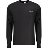 ACCADEMIA MILITARE Muški crni džemper s V-izrezom Cijene