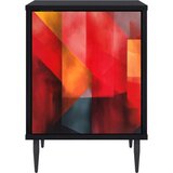  Noćni ormar HEESCH Crni hrast 36 x 33 x 51 cm Konstruirano drvo | shoptok.hr