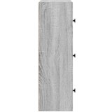 vidaXL Knjižna omara siva sonoma 40x24x77 cm inženirski les | Shoptok.si