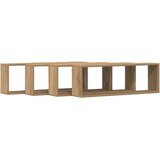 Police na zidu 4 pcs Umjetnička hrastovina 80 x 15 x 26 cm | Eponuda.ba