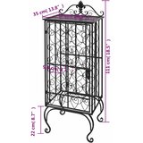 Stalak za vino za 28 boca metalni | shoptok.hr