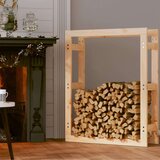  Stalak za drva za ogrjev 80x25x100 cm od masivne borovine | shoptok.hr