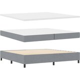  Krevet s opruga kutije Svjetlosiva 200 x 200 cm tkanina | shoptok.hr