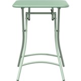 vidaXL Sklopivi Vrtni Stol Svijetla Zelena 55x55x73 cm Čelik | shoptok.hr