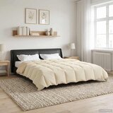  Ljetni pokrivač Šonerisan Krema 240 x 260 cm Mikrovlakna | shoptok.hr