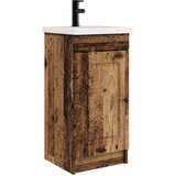 vidaXL Kupaonski Lavabo - Umivaonik s sudoperom Staro drvo 42 x 40 x 84 5 cm - Staro drvo 42 x 40 x 84 5 cm | shoptok.hr