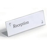 Durable Namizna tablica za ime iz akrila, L-oblika, VxŠ 61 x 210 mm, DE 20 kosov | Shoptok.si