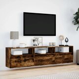 vidaXL Zidni TV ormarić LED boja dimljenog hrasta 180x31x45 cm | shoptok.hr