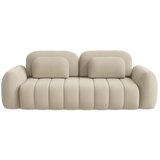 Makamii Svjetlo smeđa sklopiva/s prostorom za odlaganje sofa od bouclé tkanine 266 cm Pele – | shoptok.hr