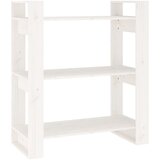Ormarić za knjige / pregrada bijeli 80 x 35 x 91 cm od borovine | shoptok.hr