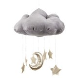 Dekorativni oblačić Gold Stars - Sivi | shoptok.hr