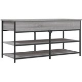  Klupa za cipele siva boja hrasta 100x42,5x50 cm drvena | Eponuda.ba