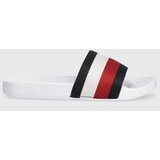 Tommy Hilfiger Natikači ESSENTIAL CORP SLIDE ženski, bela barva, FW0FW07256 | Shoptok.si