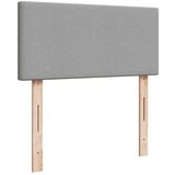 vidaXL Box spring postelja z vzmetnico svetlo siv 100x200 cm blago | Shoptok.si