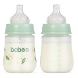 Baboo Anti-colic Feeding Bottle bočica protiv kolika za djecu od rođenja Peachy Keen, 0 m+ 180 ml | shoptok.hr