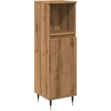 vidaXL Kopalniška omarica artisan hrast 30x30x100 cm inženirski les | Shoptok.si