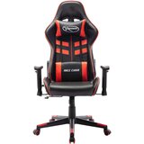 vidaXL Gaming stol črno in rdeče umetno usnje | Shoptok.si
