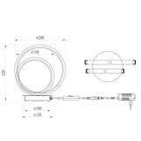 ONLI LED Stona lampa NOELIA LED/10W/230V 22 cm zlatna | Eponuda.com