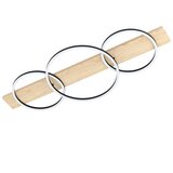 Eglo LED stropna svjetiljka Boyal 99468, 3x 12 W, 101 cm, crna/prirodno drvo | shoptok.hr