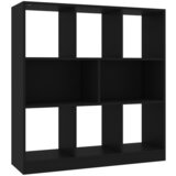 Maison Chic Knjižna omara - Knjižni regal črna 97,5x29,5x100 cm iverna plošča, (21725484) Cene