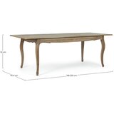 BIZZOTTO Raztegljiva jedilna miza z dodatno ploščo iz masivnega manga 90x180 cm Domitille – | Shoptok.si