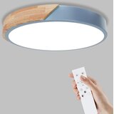 YEXATI lesena LED stropna svetilka z daljincem 32W, 3000–6000K Cene