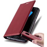 Cadorabo Ohišje, združljivo z Samsung Galaxy S7 EDGE v rdeče jabolko - Zaščitni ovitek z magnetnim zapiranjem, stoječo funkcijo in režo za kartice, (20558015) | Shoptok.si