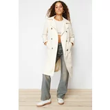 Trendyol Stone Belted Trench Coat