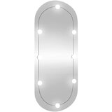 Zidno ogledalo s LED svjetlima 45 x 100 cm stakleno ovalno | Eponuda.ba