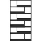 vidaXL Knjižna omara črna 100x33x187,5 cm inženirski les | Shoptok.si