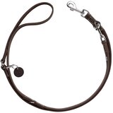 Hunter nastavljiv povodec za pse Aalborg 20 mm/200 cm, usnje temnorjava Cene