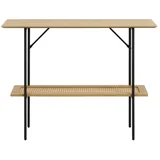 Pomoćni stol u dekoru hrasta u prirodnoj boji 37x100 cm Pensacola –