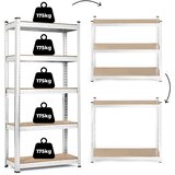  Stalak za pohranu 180x90x40 cm pocinčani čelik, 5 polica, kapacitet 875 kg ModernHome | shoptok.hr