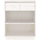  Konzolna omarica bela 60x34x75 cm trdna borovina, (20654503) | Shoptok.si
