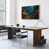  Slika - Paris street – a painting inspired by Vincent van Gogh\'s style 120x80 U prirodnom drvenom okviru | shoptok.hr
