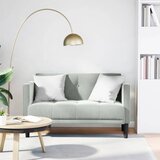  Dvosjed svijetlosiva 111 cm baršunasta | Shoptok.si