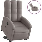 vidaXL Električni naslonjač na podizanje od tkanine smeđesivi | shoptok.hr
