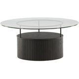 Furniture Fashion Bovall klub stolić ⌀90 cm, crni Slike