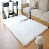  Soft plush - white white hall carpet (80 x 150) Cene