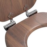  Toaletna sjedala s mekim zatvaranjem 2 pcs Smeđa 44 x 38 cm | shoptok.hr