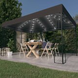  Sjenica s LED svjetlosnim trakama 3 x 4 m antracit | shoptok.hr